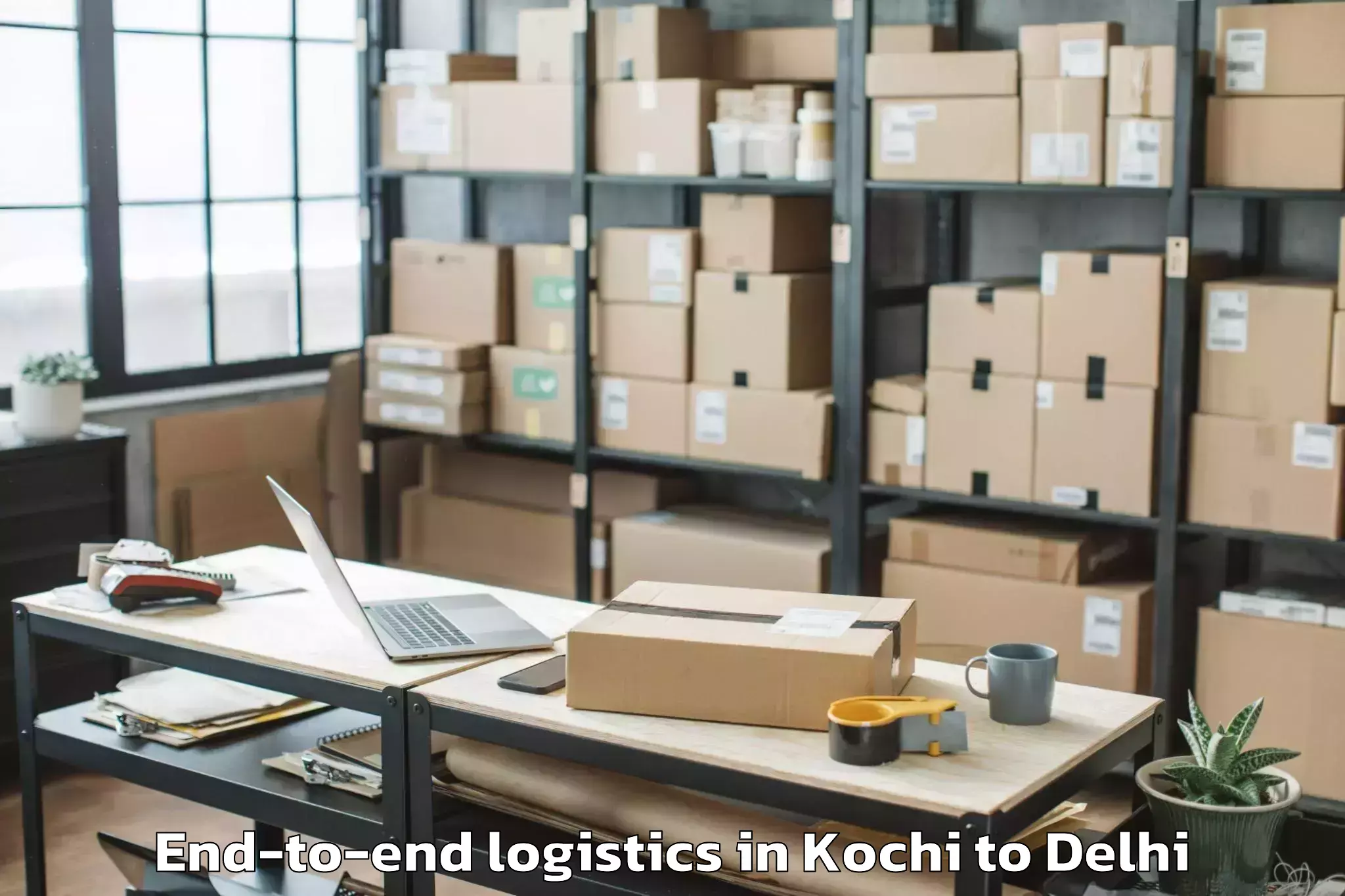 Hassle-Free Kochi to Westend Mall Delhi End To End Logistics